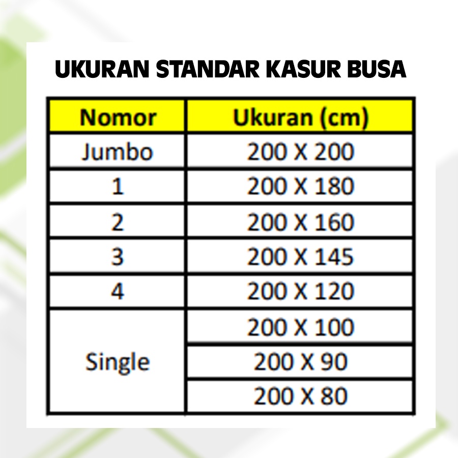 Kasur Busa Yukata Inoac Original Garansi 15 Tahun Density 23 Busa Premium Awet Anti Kempes