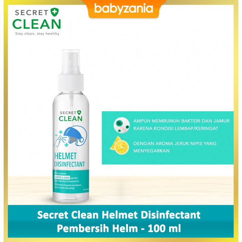 Secret Clean Helmet Disinfectant Spray Pembersih Helm - 100 ml