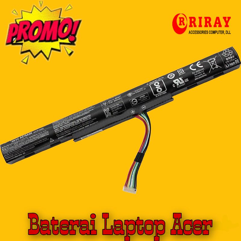 Baterai Laptop Acer Aspire E15 E5-475 E5-475G E5-575 E5-575G E5-575T E5-575TG E5-774 E5-774G ES1-432 Series