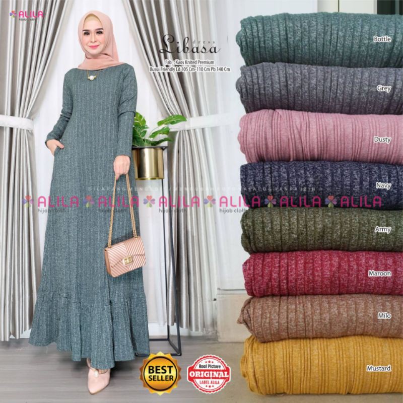 GAMIS POLOS/LIBASA DRESS BY ALILA/GAMIS BUSUI/GAMIS RAJUT