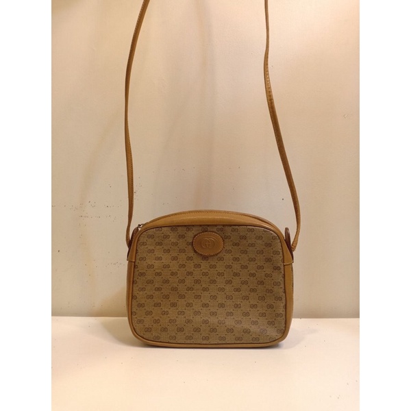 Tas gucci brown micro gg vintage aunthentic bag