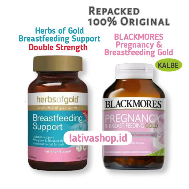 REPACKED BLACKMORES Pregnancy Breastfeeding GOLD | NEW Herbs Of Gold Double Strength