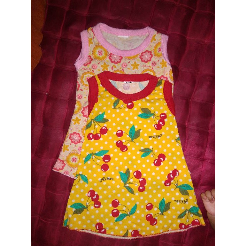 dress yukensi daster kutung bayi 6-12bulan