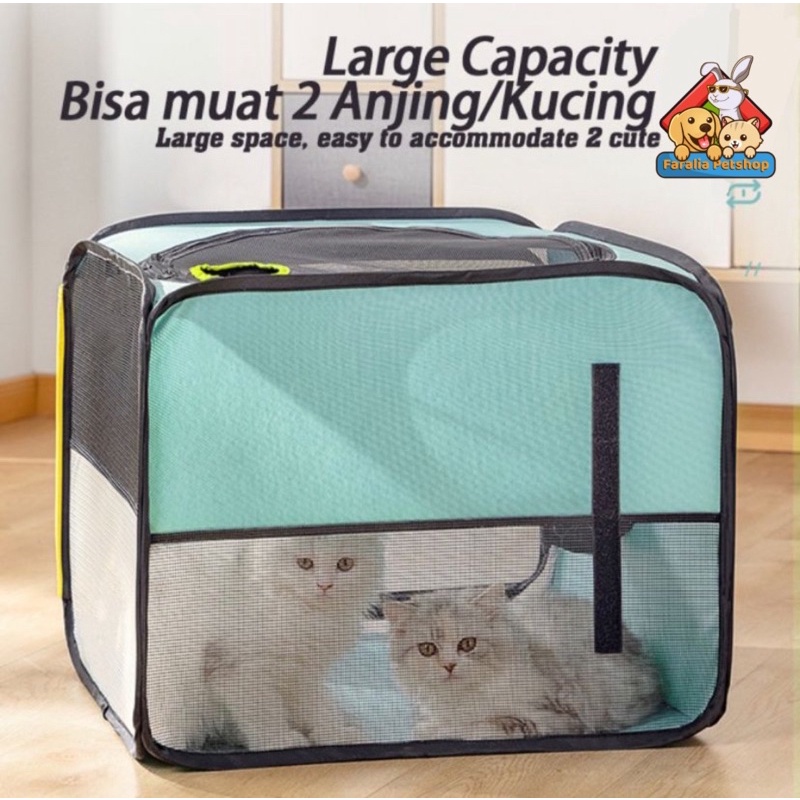 Box Pengering Hewan Anjing Kucing Pet Drying Kotak Grooming Portabel Cat Dog Portable