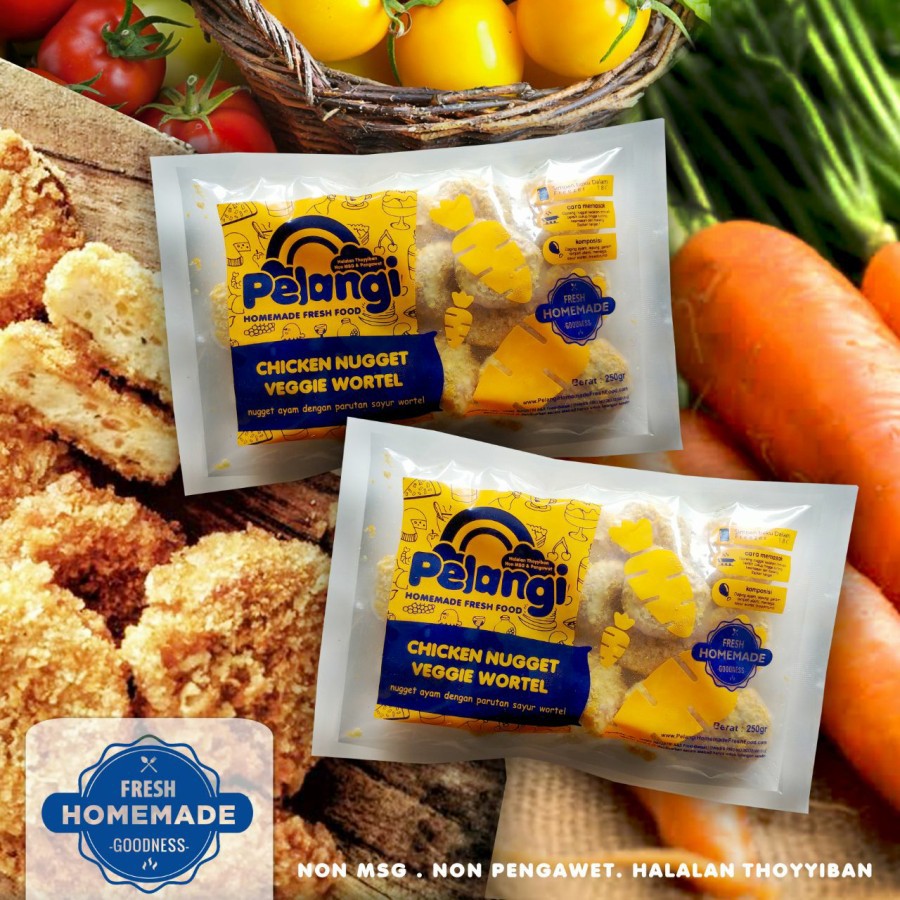 

Nuget Ayam Wortel/Pelangi Frozen Food Homemade