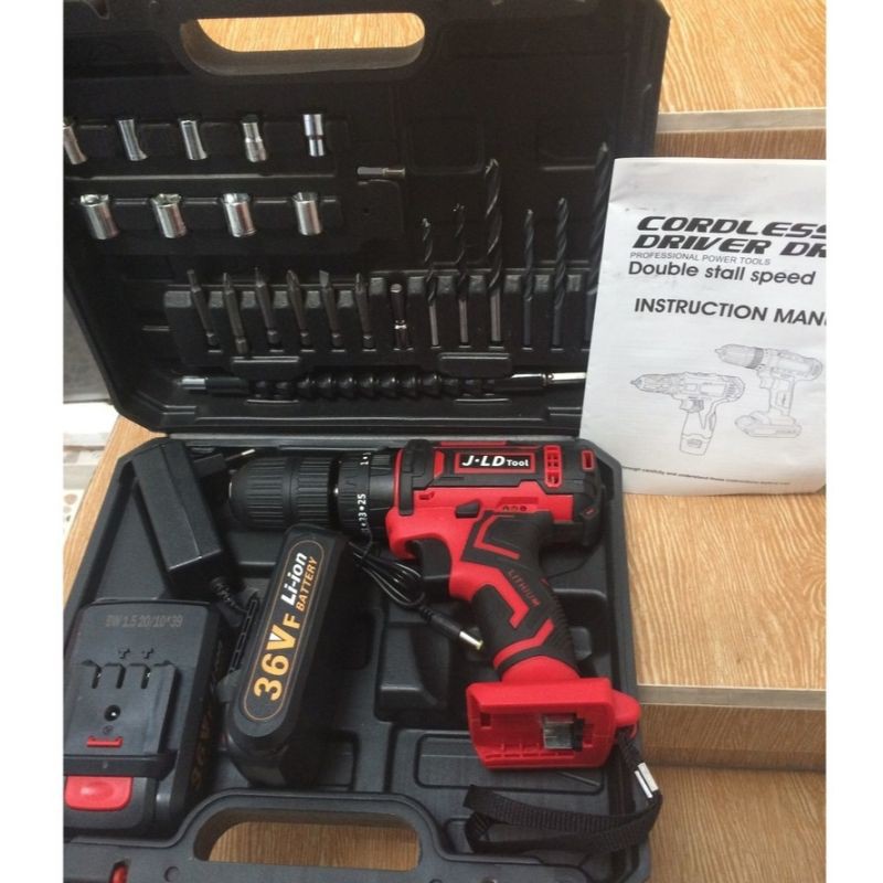 Bor cordless JLD 36V komplit