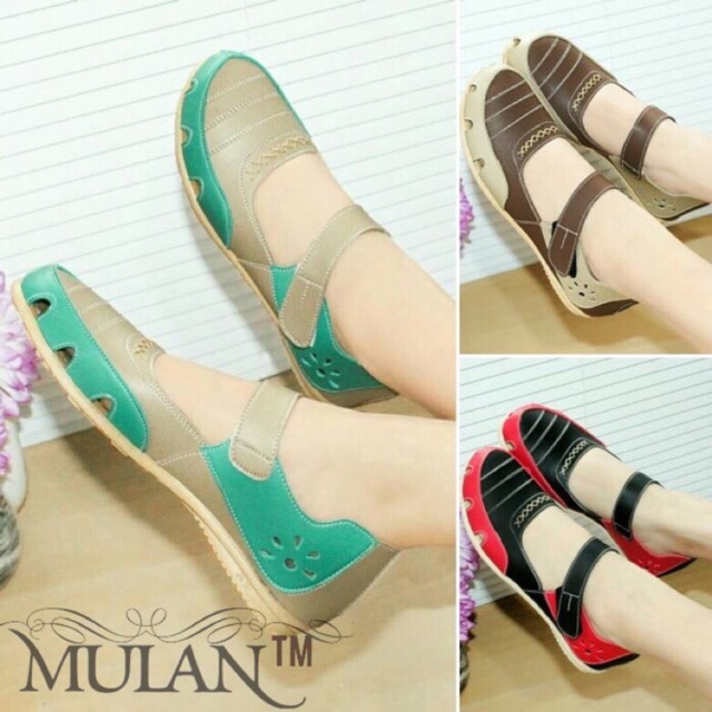  Sepatu  Wanita Sandal Flat Murah Shoes Sendal Balet  Teplek 