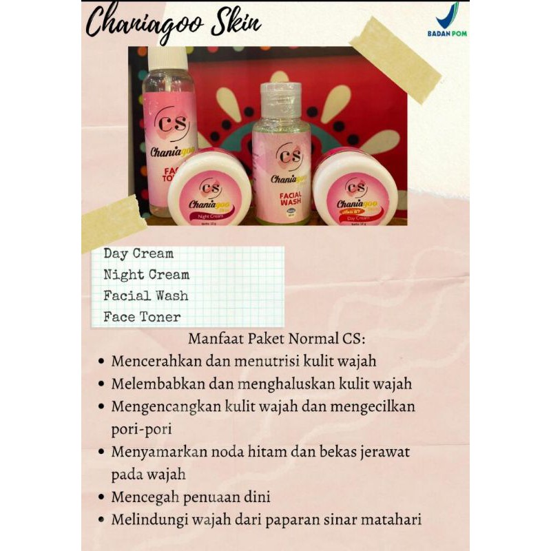 Cream Wajah CHANIAGOO SKIN CARE