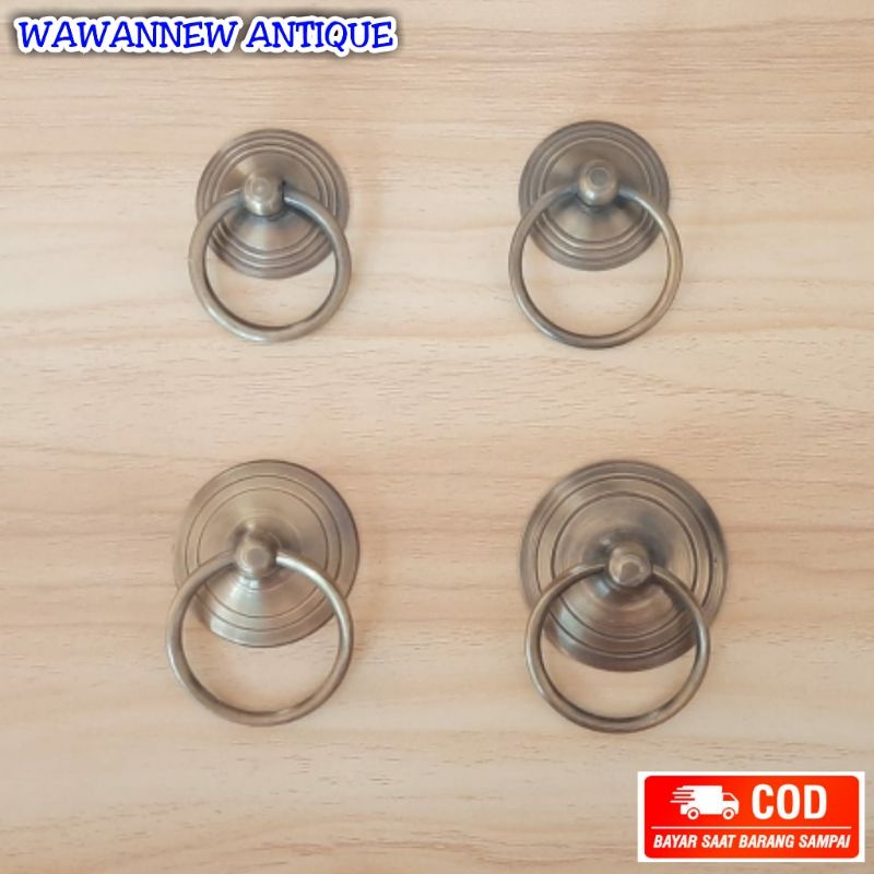 Handle / Tarikan Laci Gagang Lemari Pintu Rumah Kuningan Antik Kitchen Set 6.2cm