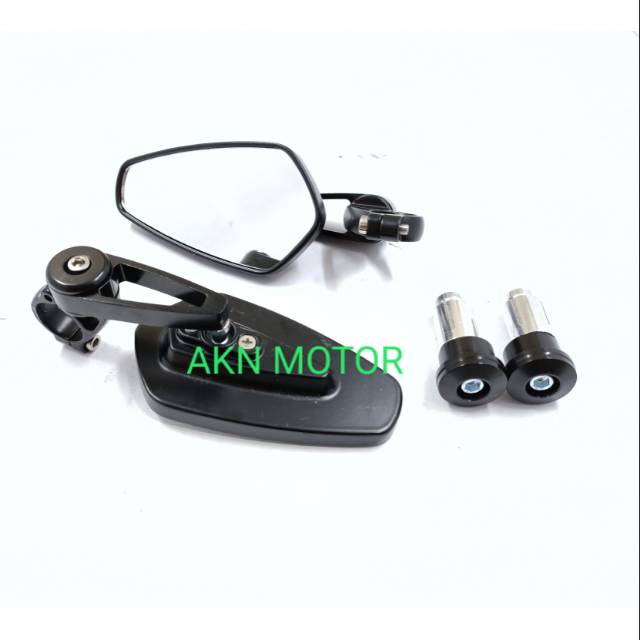 Spion Jalu bar end oval kaca bening