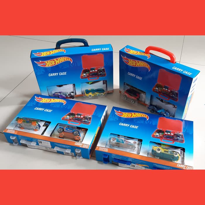 HOT WHEELS CARRY CASE - Koper Hotwheels Muat 15 Mobil + FREE 2 PCS Cars KEREN ORIGINAL SNI