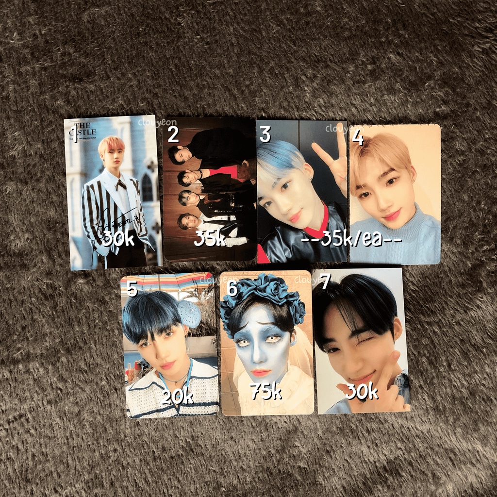 THE BOYZ NEW PHOTOCARD PC TC CHANHEE THRILL RIDE SPLASH KICK BANG MAVERICK MS HALLOWEEN THE CASTLE T