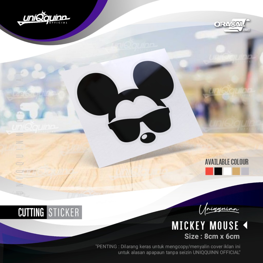 

UQ Stiker Mickey Mouse | Cutting Stiker Angry Mickey Mouse