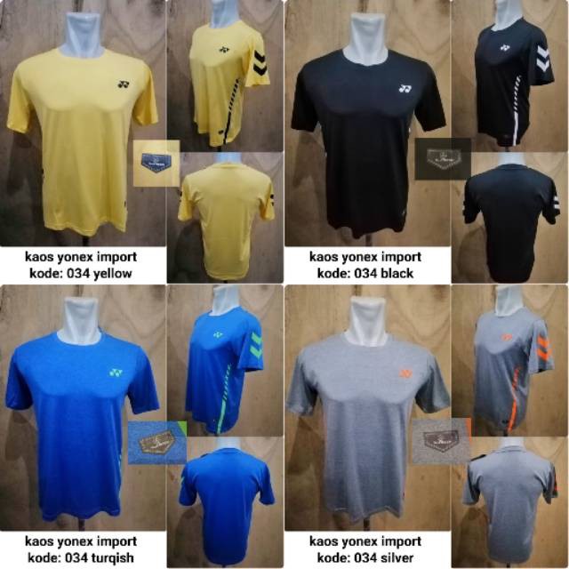 Ori  Baju badminton Yonex 034 kaos badminton yonex kaos yonex import murah  Limited