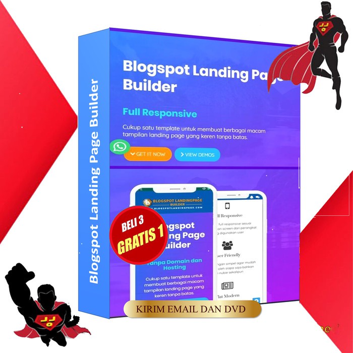 Blogspot Landing Page Template - Satu Tema Untuk Semua Jenis LP   jkt