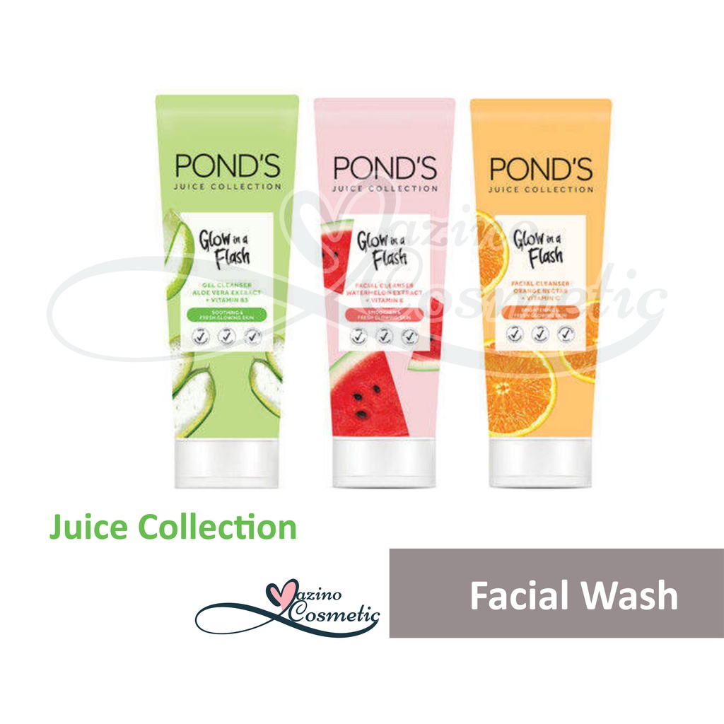 Ponds Juice Collection Cleanser 90g -  Sabun Muka Face Wash Untuk Semua Jenis Kulit