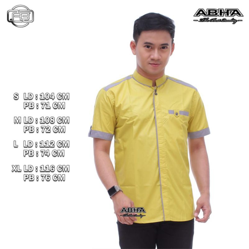 baju Koko Gus Azmi terbaru variasi lengan pendek