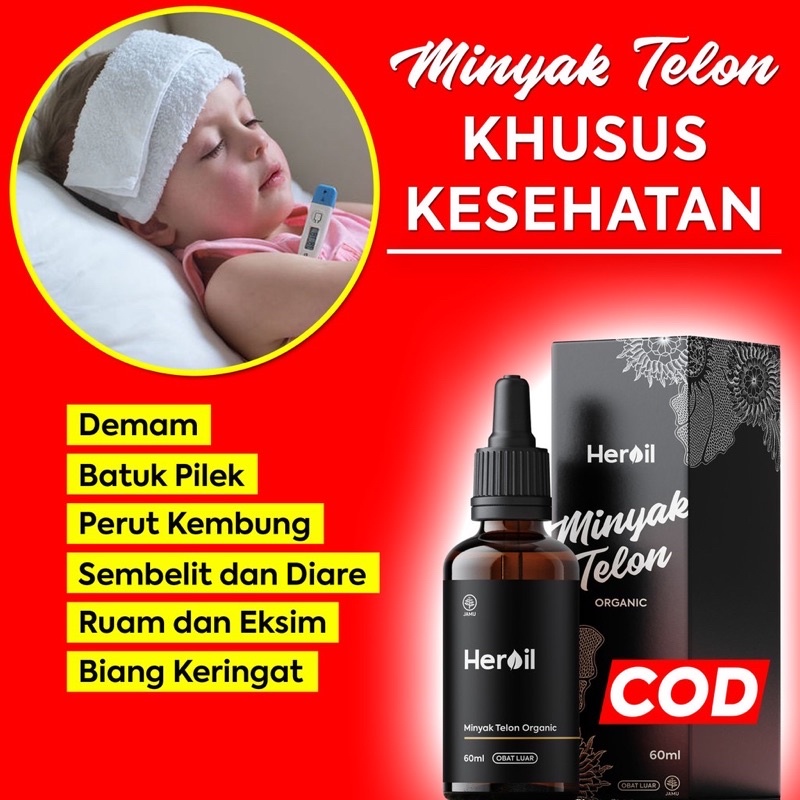 Jual Obat Demam Anak Heroil Minyak Telon Organik Herbal 60ml Indonesia Shopee Indonesia