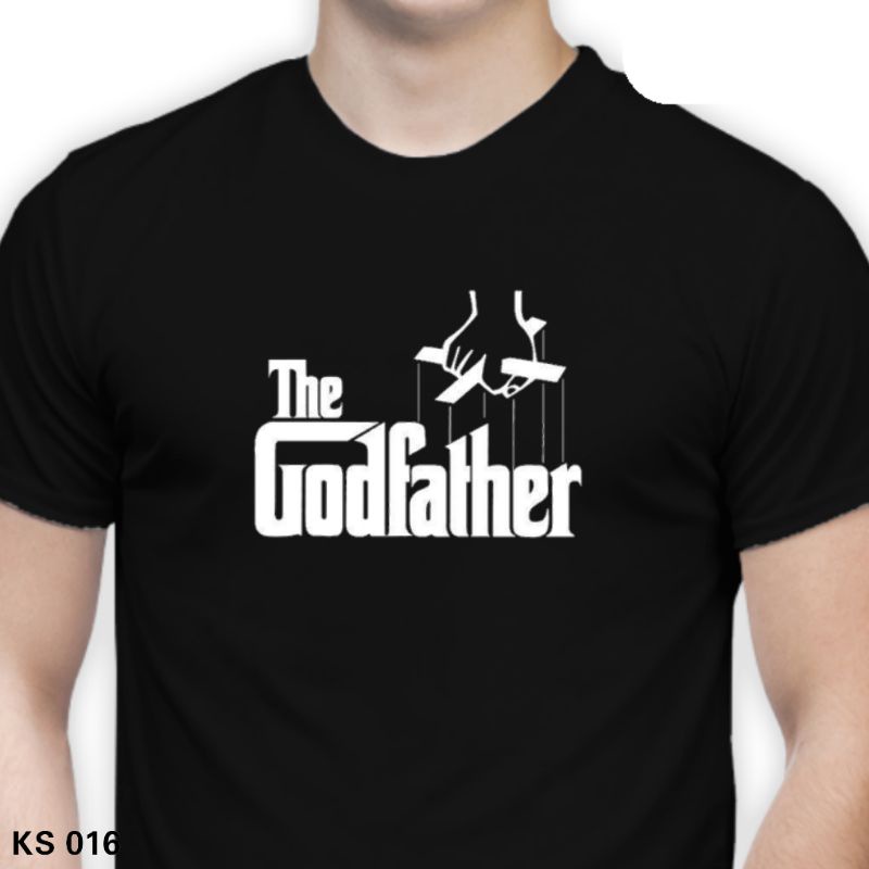 Kaos Distro The God Father Bahan Cotton Combad 30s - Sparkle