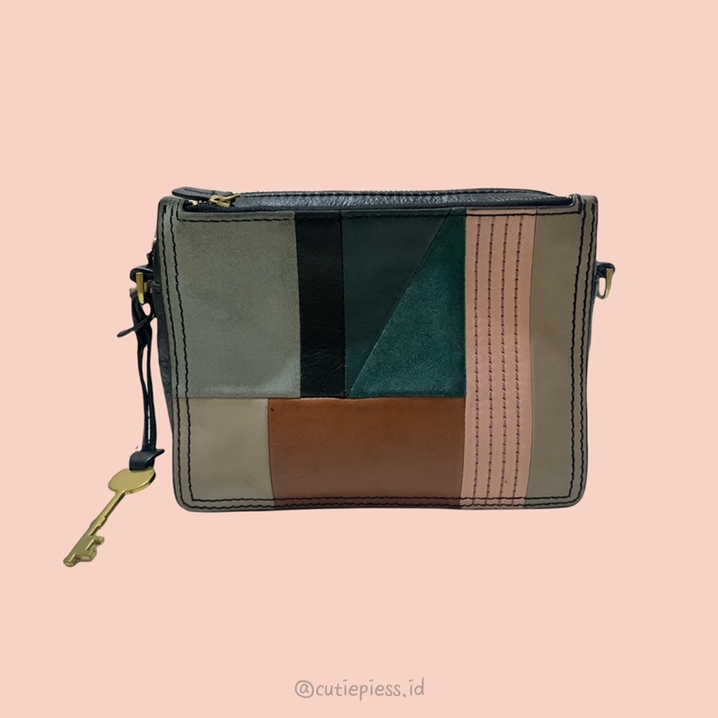 [ preloved ] tas fossil hitam