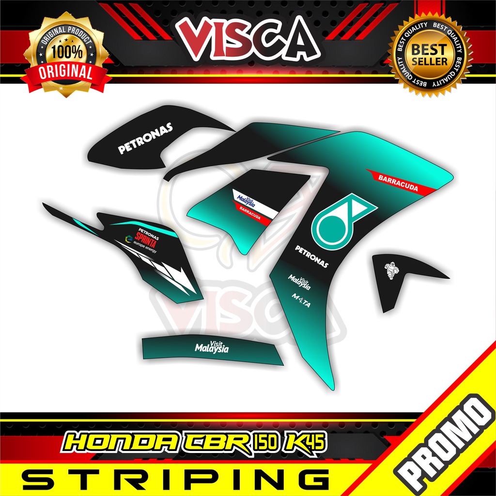 Stiker Variasi Striping Cbr 150 K45 petronas
