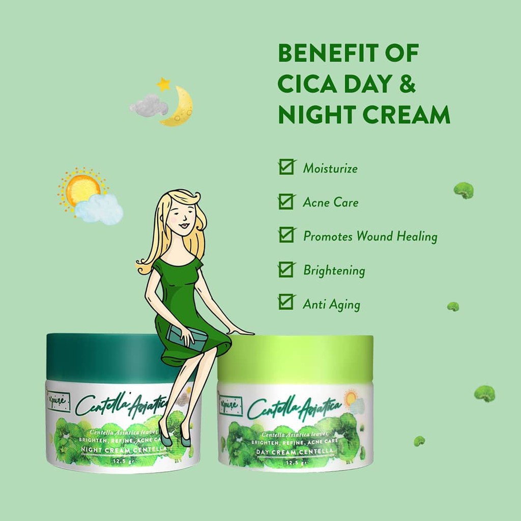 NPURE DAY CREAM CENTELLA ASIATICA 12.5 GR