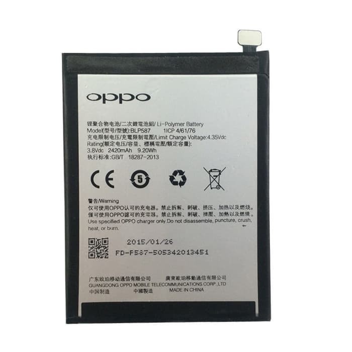 Baterai for Oppo BLP 587/R1X ACC