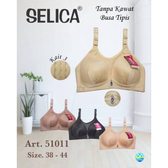 Selica - Bra Cup Extra Besar Tanpa Kawat BH 51011