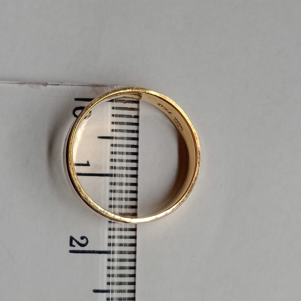 Cincin nikah Emas 17K - 1 Pasang 6 gr Kadar 750 - 154