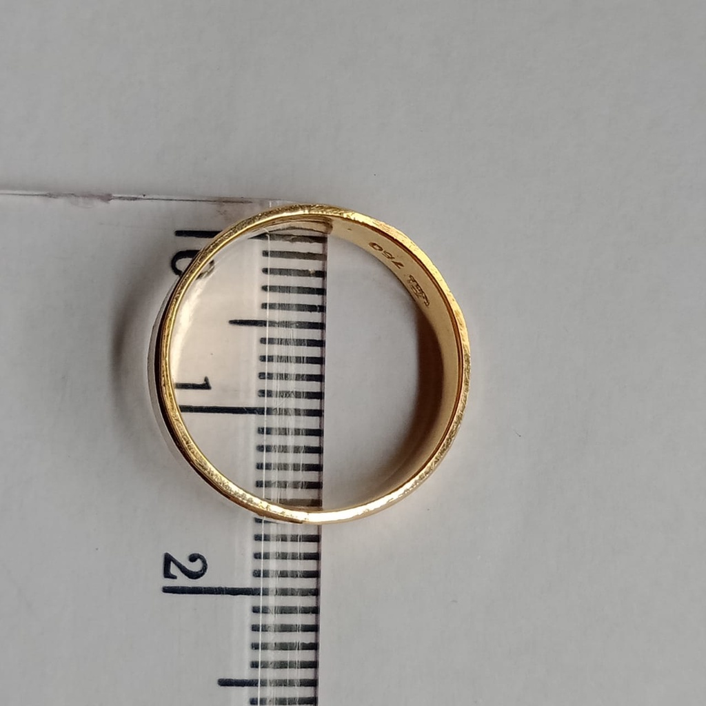 Cincin nikah Emas 17K - 1 Pasang 4 gr Kadar 750 - 890