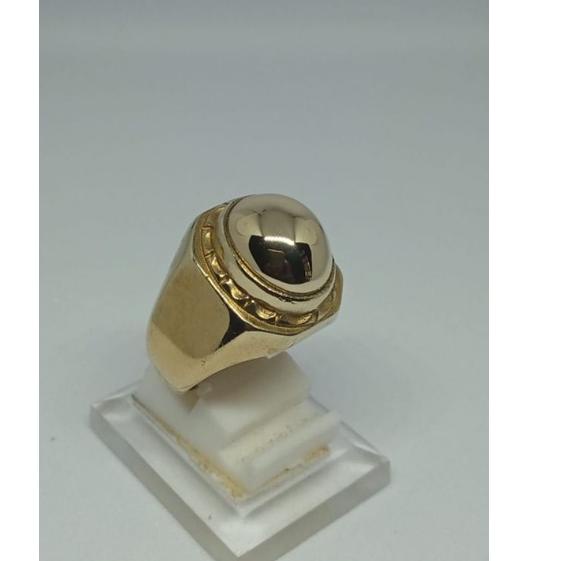 Siap Kirim.. cincin akik badar emas pancadatu nempel magnet