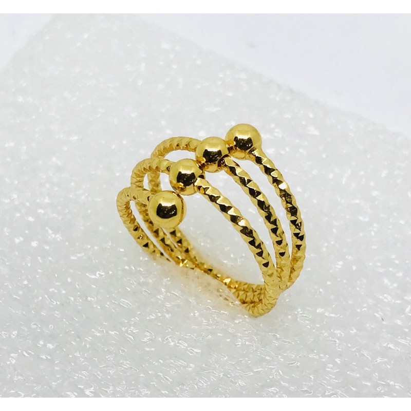 cincin wanita //cincin spiral//cincin lapis emas //perhiasan//cincin