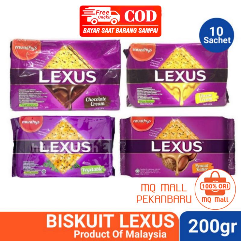 

Biskuit Munchys Lexus Chicolate - Peanut Butter - Vegetable