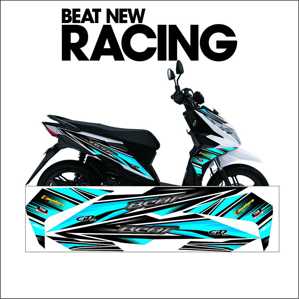 LIS STRIPING BEAT NEW ESP/BEAT STREET VARIASI RACING GRADASI 01 BIRU