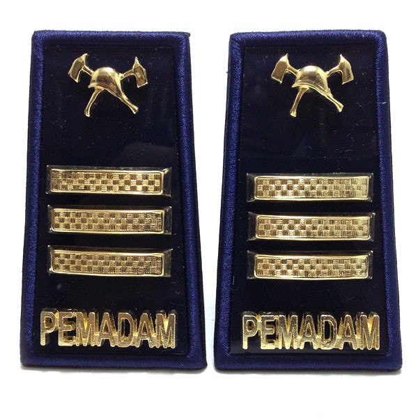 

Bac Exclusive Lencana Tanda Pangkat Pemadam 3C Staf