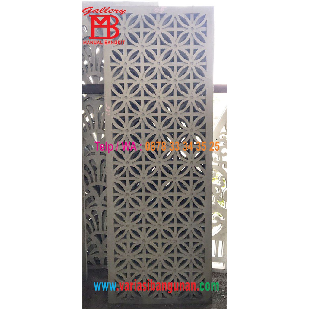 Krawangan GRC Motif Batik Kawung