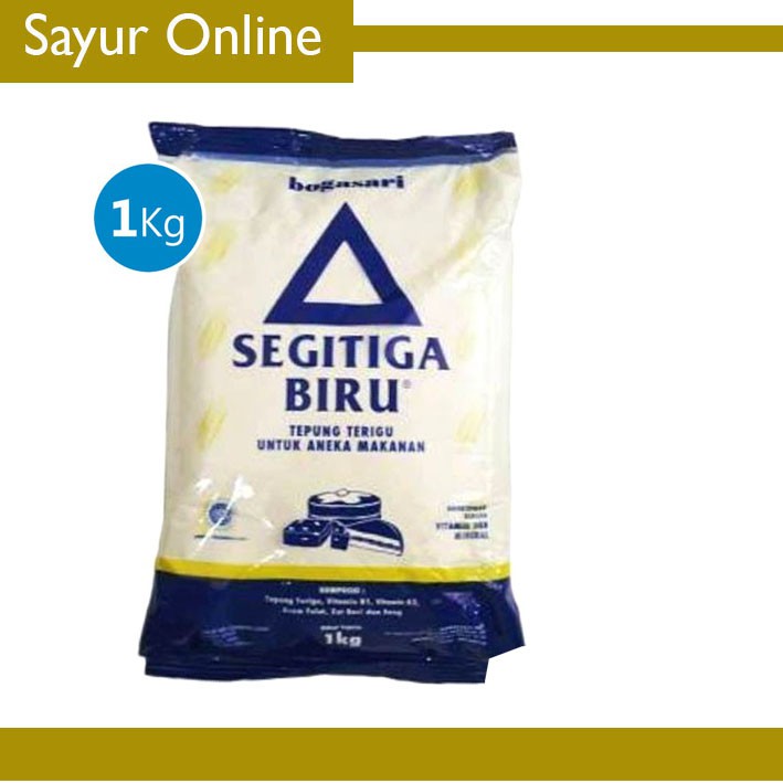 

[SayurOnline] BOGASARI TEPUNG TERIGU SEGITIGA BIRU [1Kg]