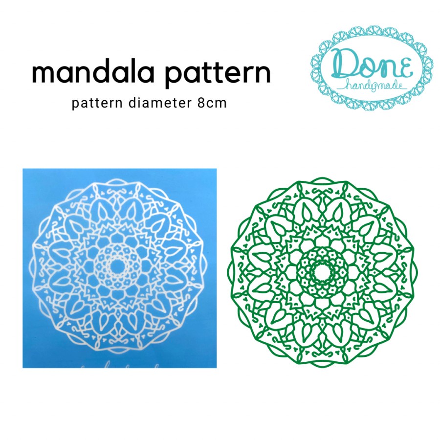 Silk screen mandala pattern pola mandala classic alat clay scrapbook alat resin alat dekorasi resin art ss25