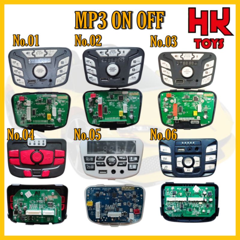 MP3 Besar On Off Power Music Mobil Mainan Aki Anak Pliko/BMW Besar