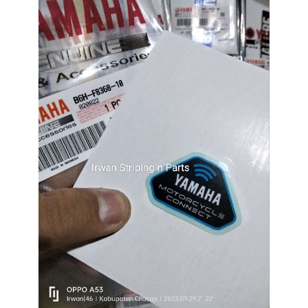 Sticker Emblem Logo Yamaha Motorcycle Connect Y-Connect R15M New Nmax Aerox Connected