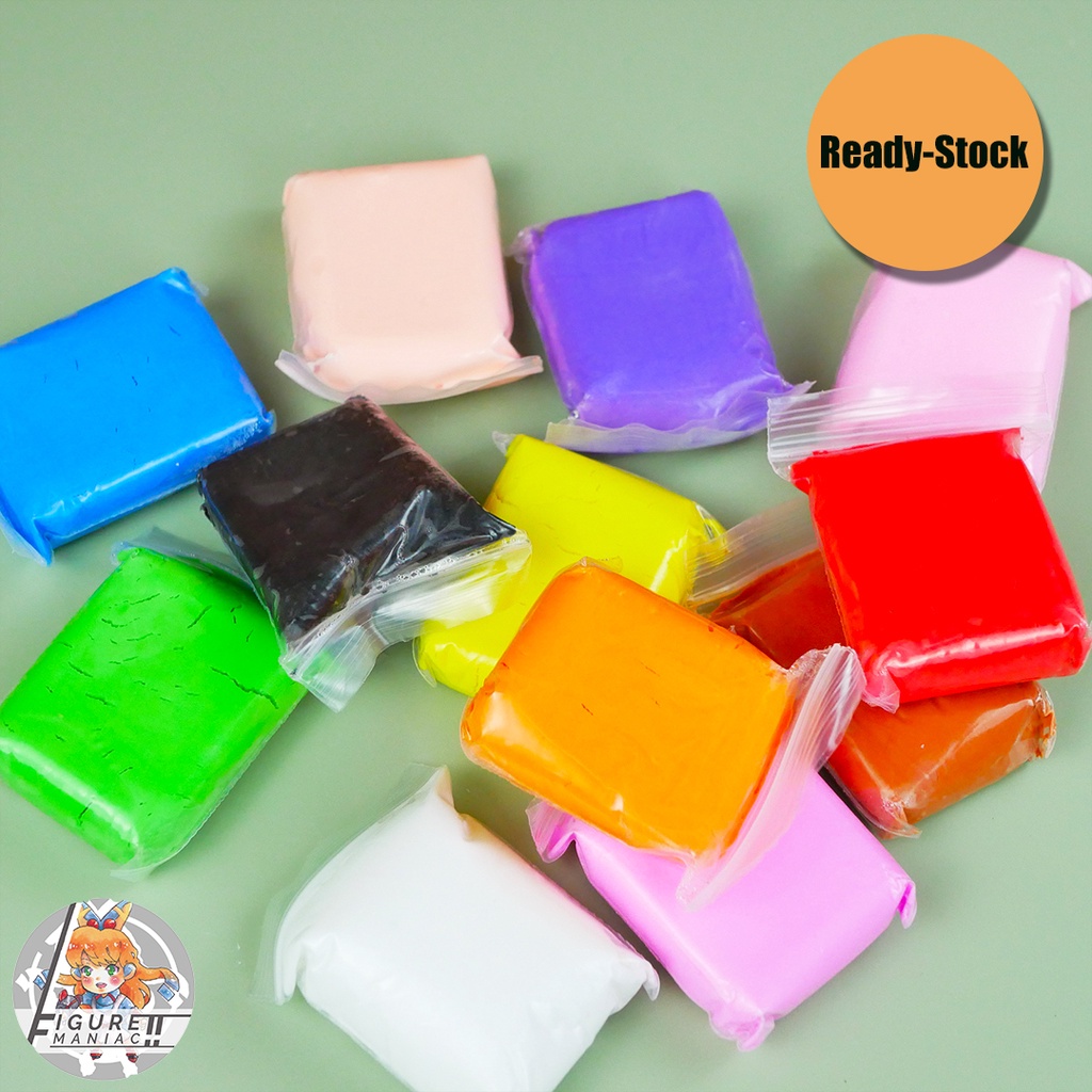 Mainan Anak - Clay Polymer Super 8D 1 Pack isi 12 Warna Mainan Edukasi Lilin Plastisin