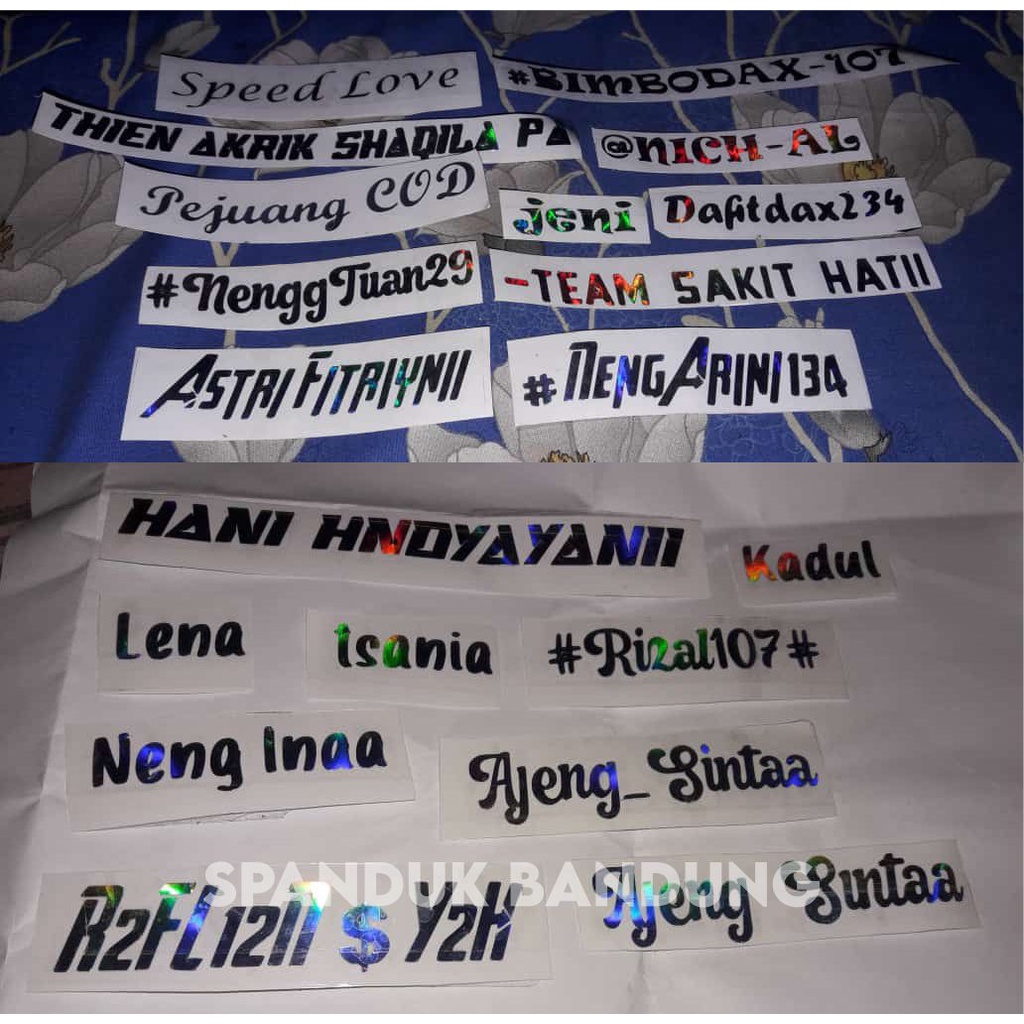 

stiker cutting costum / stiker hologram costum / siker cutting hologram nama