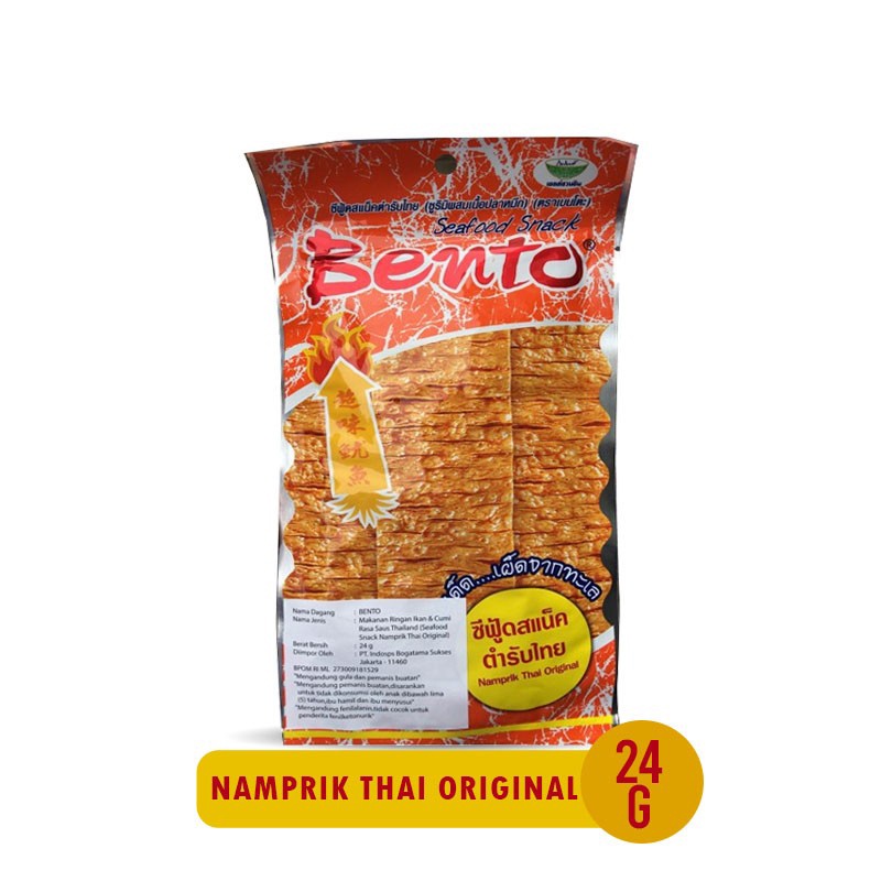 Juhi Bento Squid Seafood Snack Thailand 20gr | Bento Seafood Snack