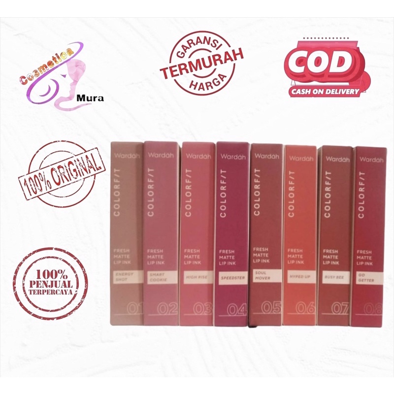 lip inked lebih tahan || wardah colorfit fresh lip ink serum || lip + serum