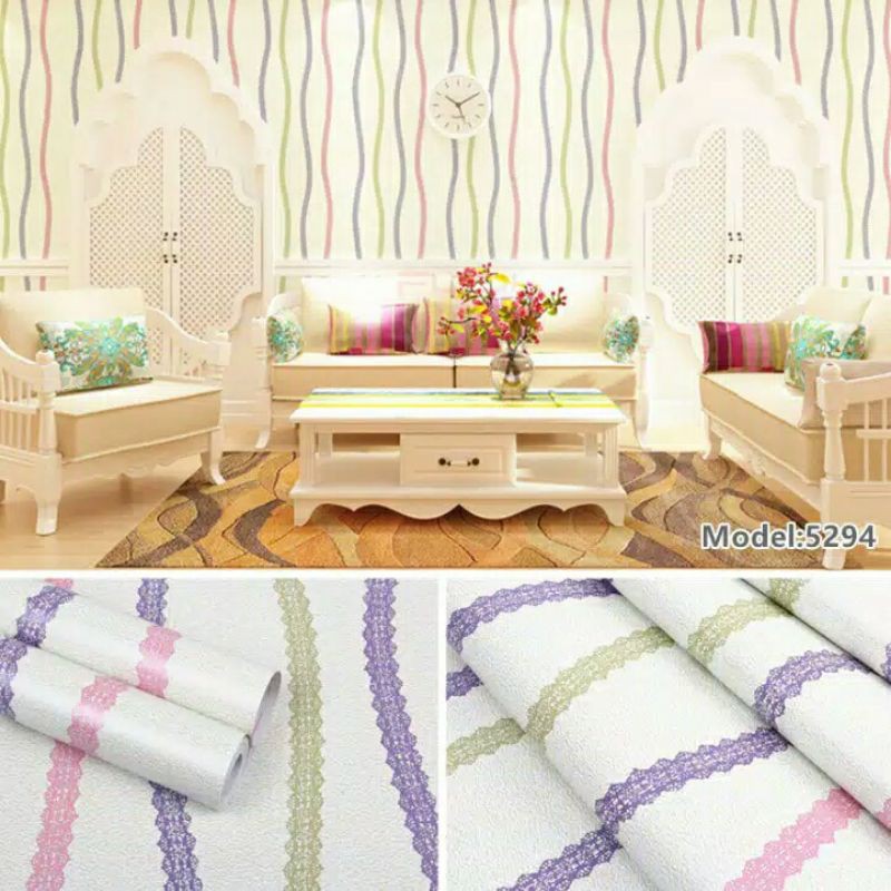 DISKON BESAR//WALLPAPER DINDING 10m x 45cm