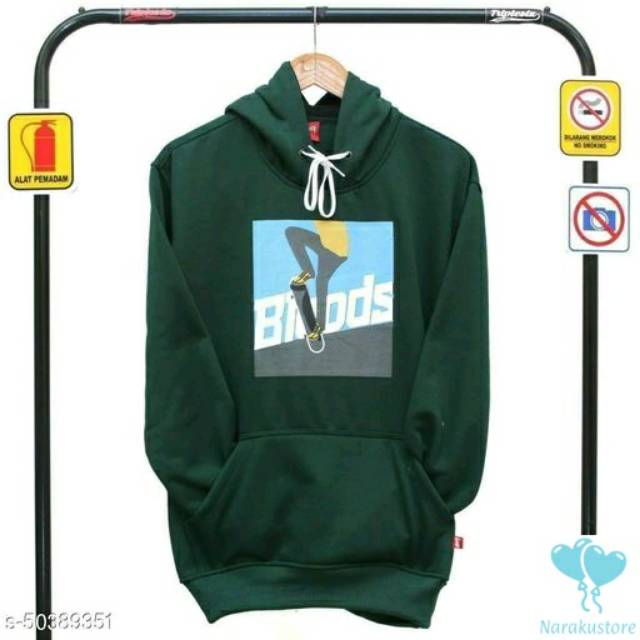 Jaket Sweater Distro Bloods Skate pria dan wanita