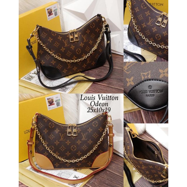 lv odeon shoulder bag free box/ monogram shoulder bag