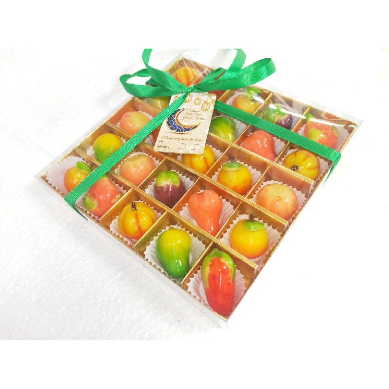 HAMPERS LEBARAN KUE BUAH MINI THAILAND KUE LUKCHUP MINI GIFT LEBARAN PUASA