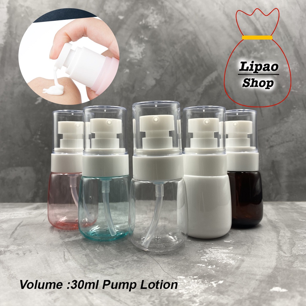 Botol Pump Foam 30ml Pet Plastik Warna Bottle Lotion Refillable Drat