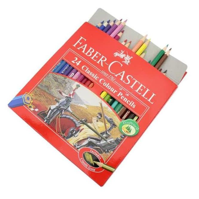 

(G5X8) PENSIL WARNA KAYU 24 WARNA - FABER CASTELL CLASSIC 24 Warna (OFF-52) //Sudah@promo